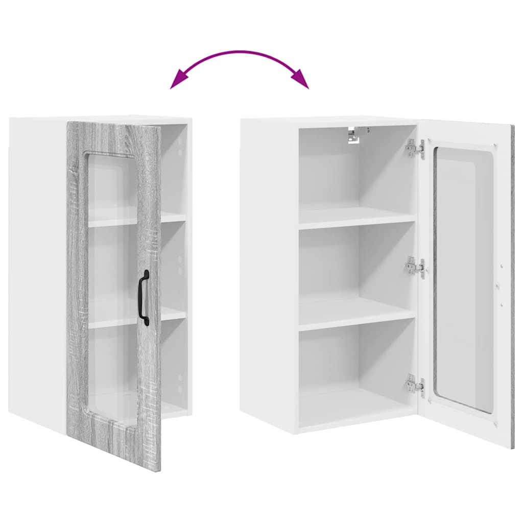 Küchenwandschrank Graues Sonoma 40 x 31 x 80 cm Holzwerkstoff