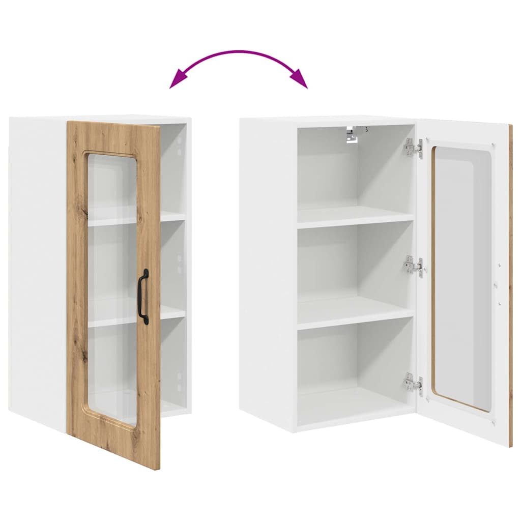 Küchenwandschrank Artisan-Eiche 40 x 31 x 80 cm Holzwerkstoff