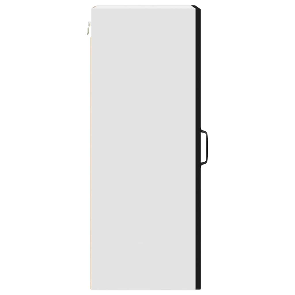 Küchenwandschrank mit Tür Schwarz 30 x 31 x 80 cm Holzwerkstoff