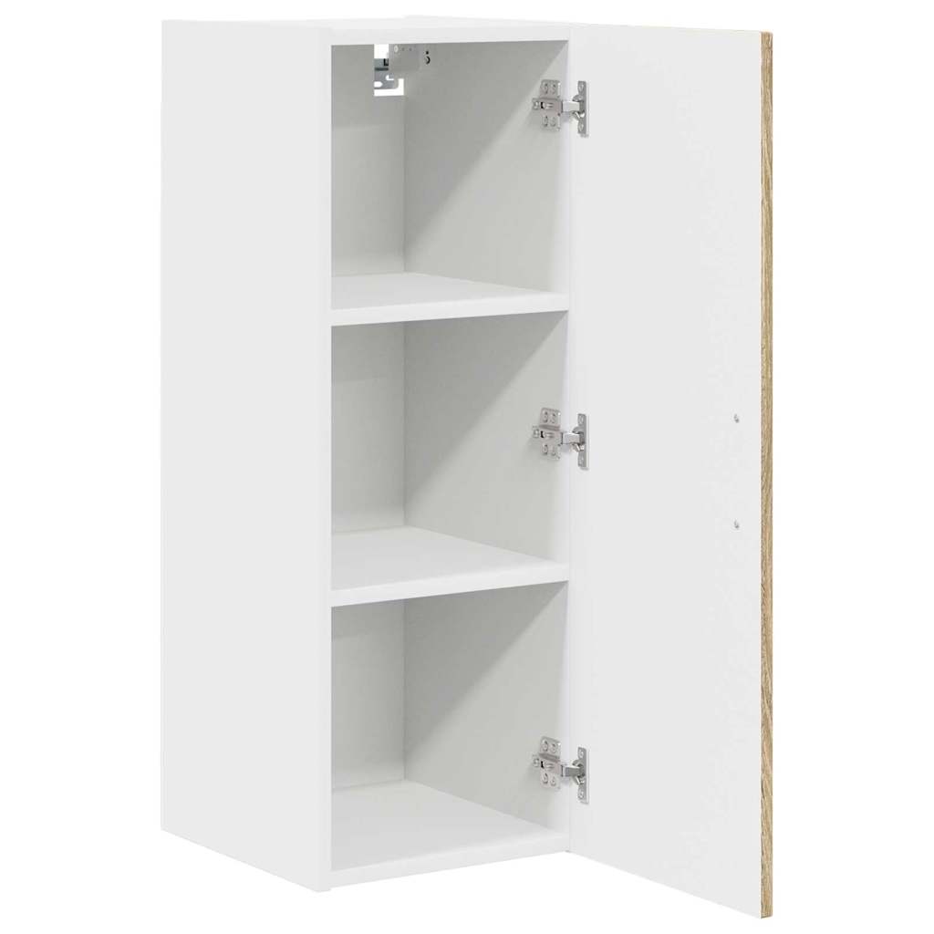 Küchenhängeschrank mit Regal 2 pcs Sonoma-Eiche 30 x 31 x 80 cm