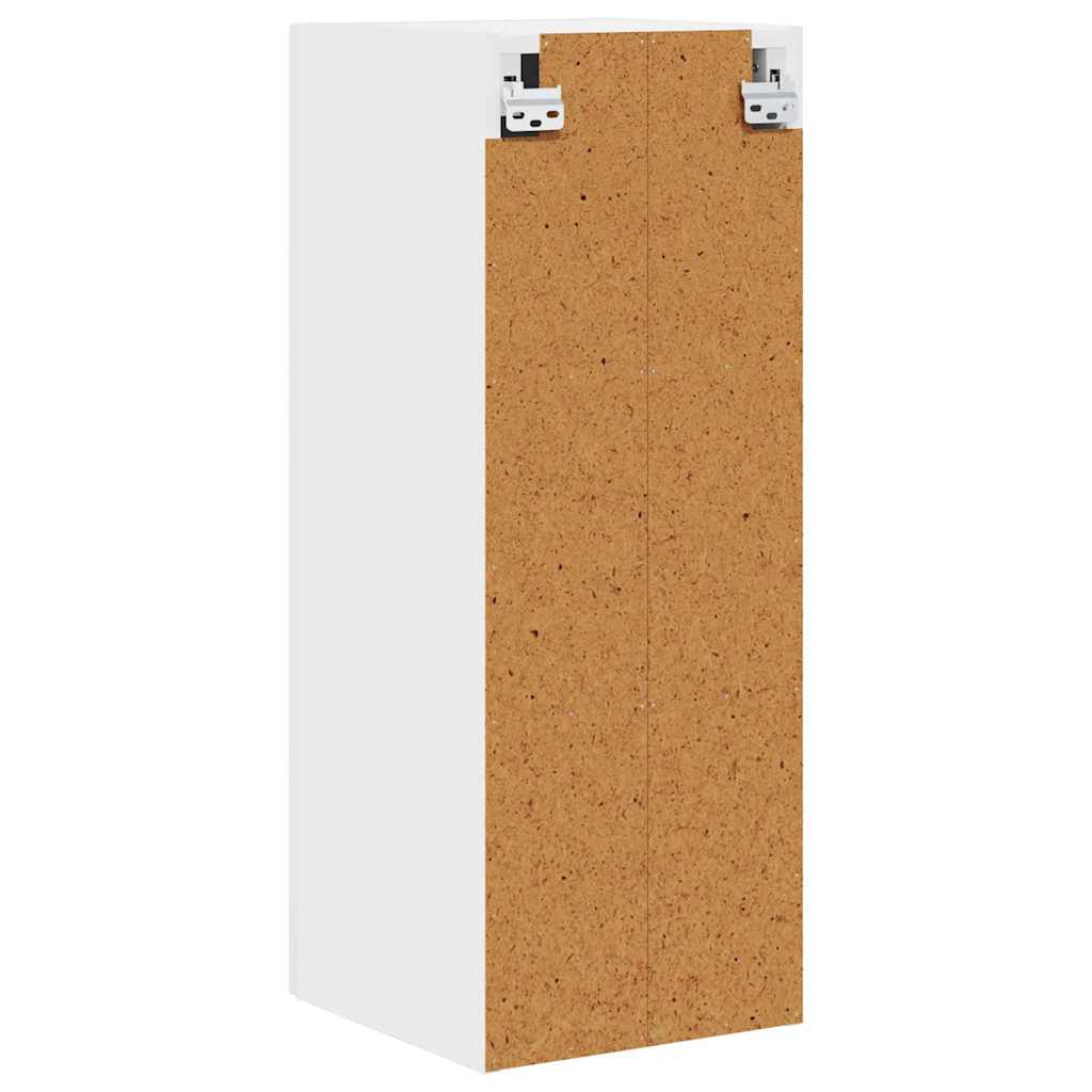 Küchenwandschrank mit Tür 2 pcs Hochglanz Weiß 30 x 31 x 80 cm