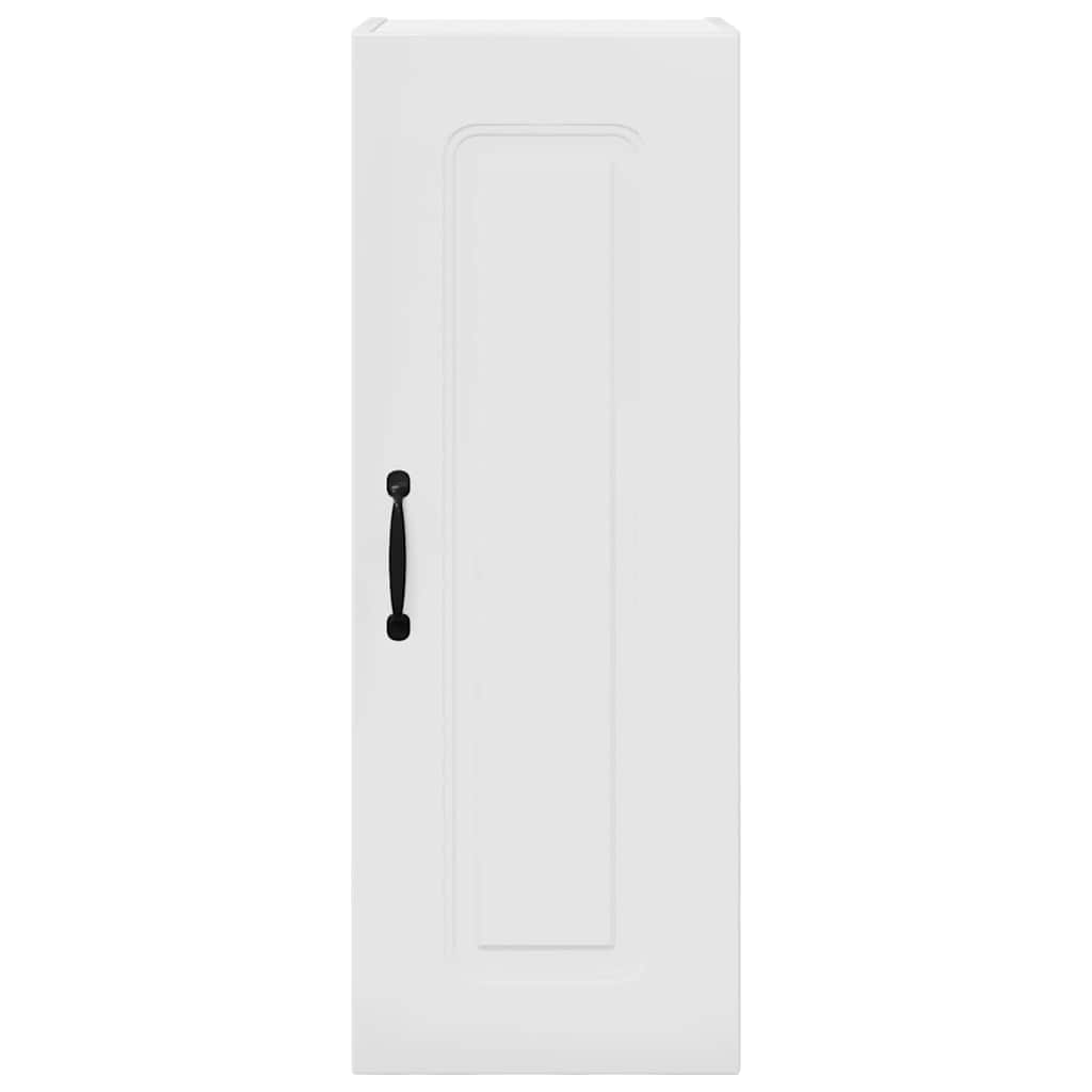 Küchenwandschrank mit Tür 2 pcs Hochglanz Weiß 30 x 31 x 80 cm