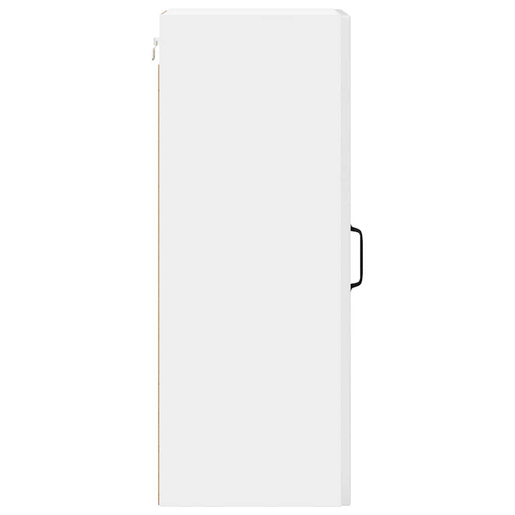 Küchenwandschrank mit Tür 2 pcs Hochglanz Weiß 30 x 31 x 80 cm