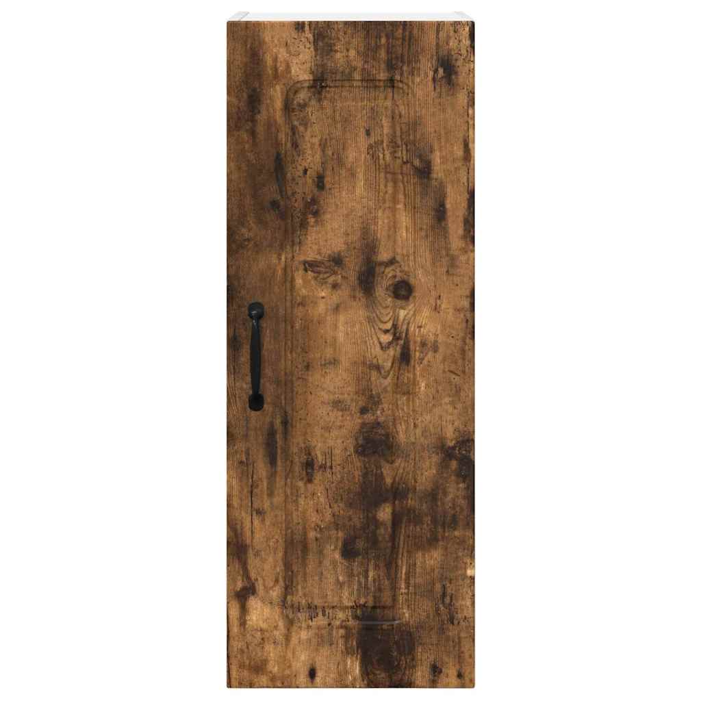 Küchenhängeschrank mit Regal Geräucherte Eiche 30 x 31 x 80 cm