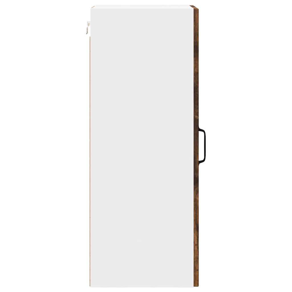 Küchenhängeschrank mit Regal Geräucherte Eiche 30 x 31 x 80 cm