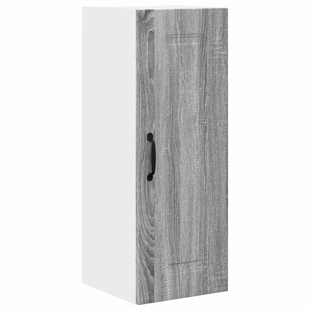 Küchenwandschrank mit Regal 2 pcs Graues Sonoma 30 x 31 x 80 cm