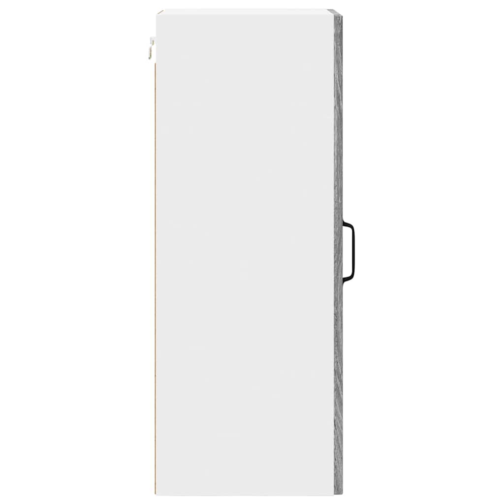 Küchenwandschrank mit Regal 2 pcs Graues Sonoma 30 x 31 x 80 cm