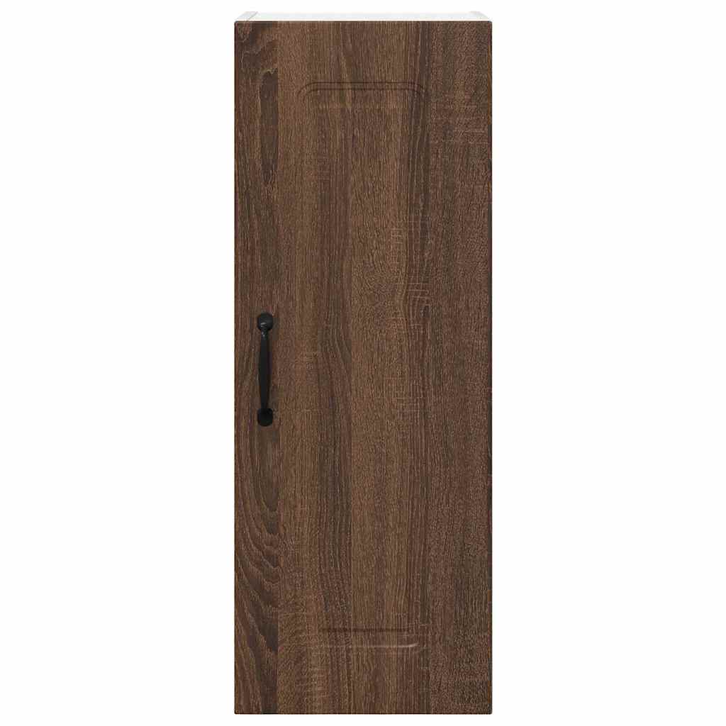 Küchenhängeschrank mit Regal Braun Eichen-Optik 30 x 31 x 80 cm