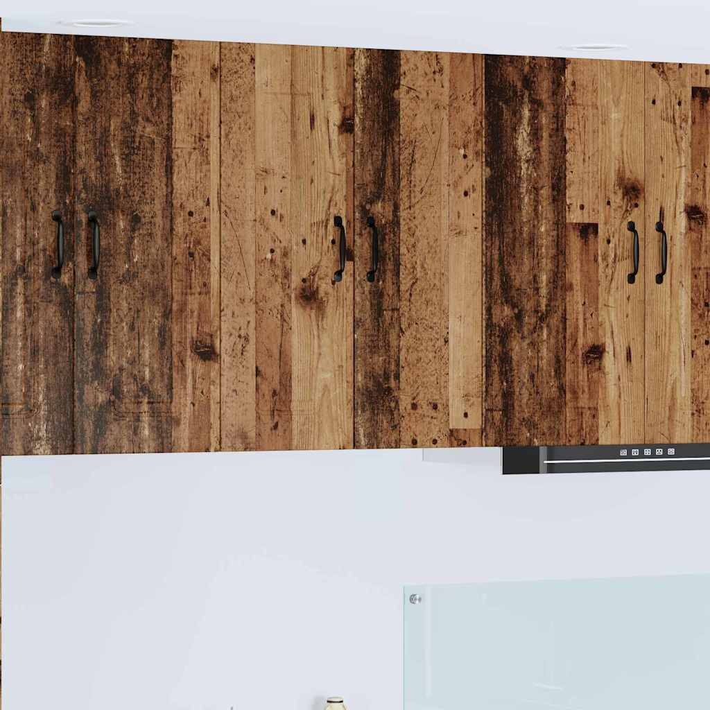 Küchenwandschrank mit Tür Altholz 30 x 31 x 80 cm Holzwerkstoff