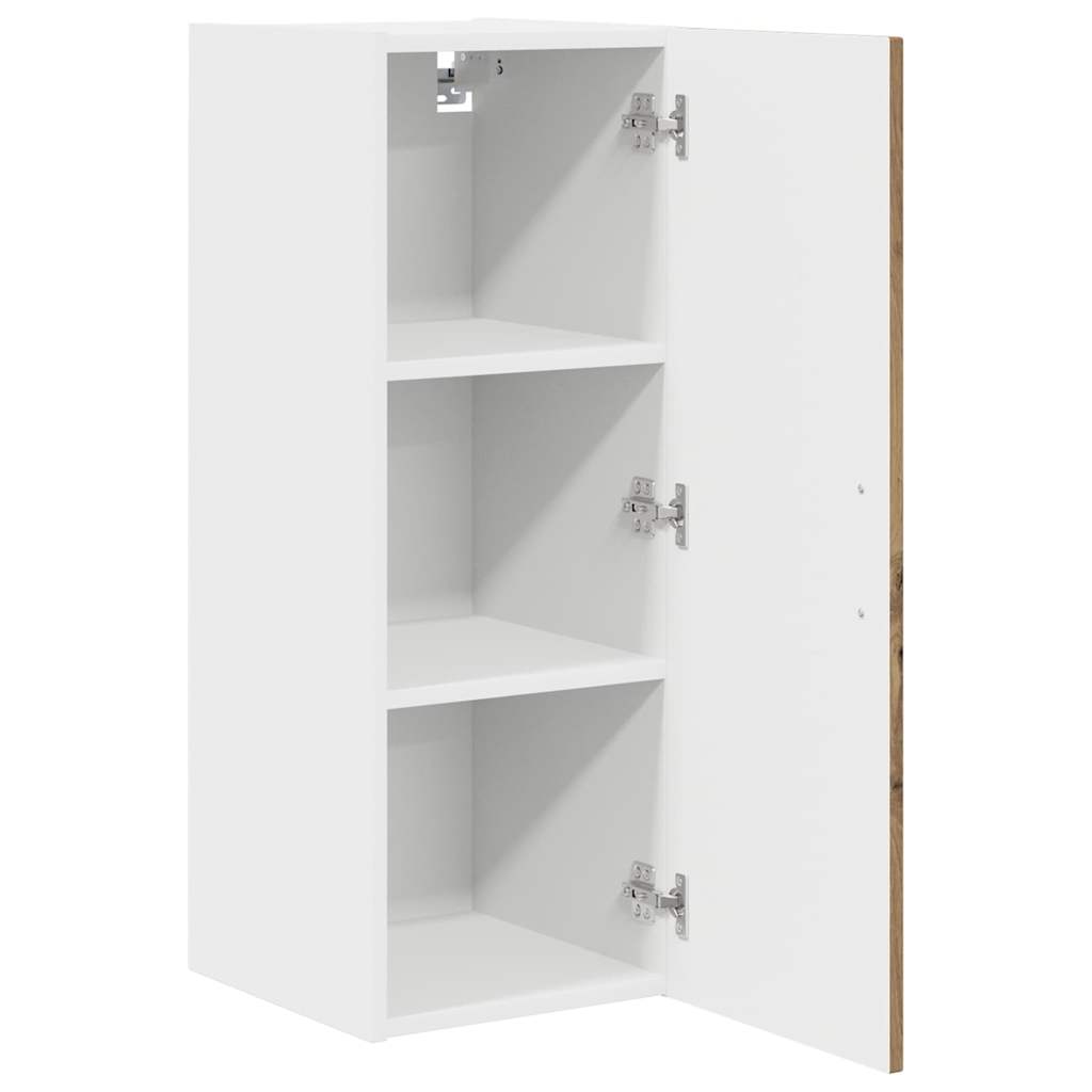 Küchenwandschrank mit Regal 2 pcs Artisan-Eiche 30 x 31 x 80 cm