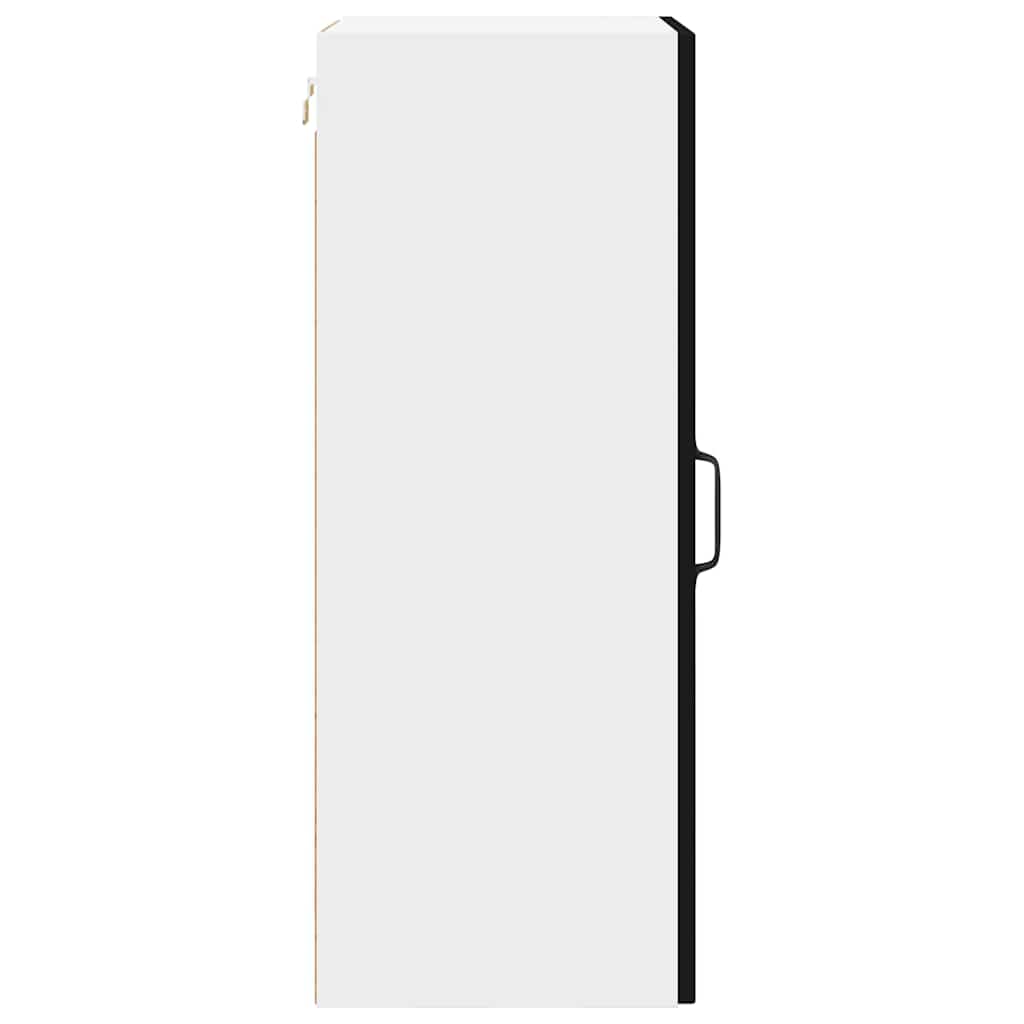 Küchenwandschrank mit Tür Schwarz 40 x 31 x 80 cm Holzwerkstoff