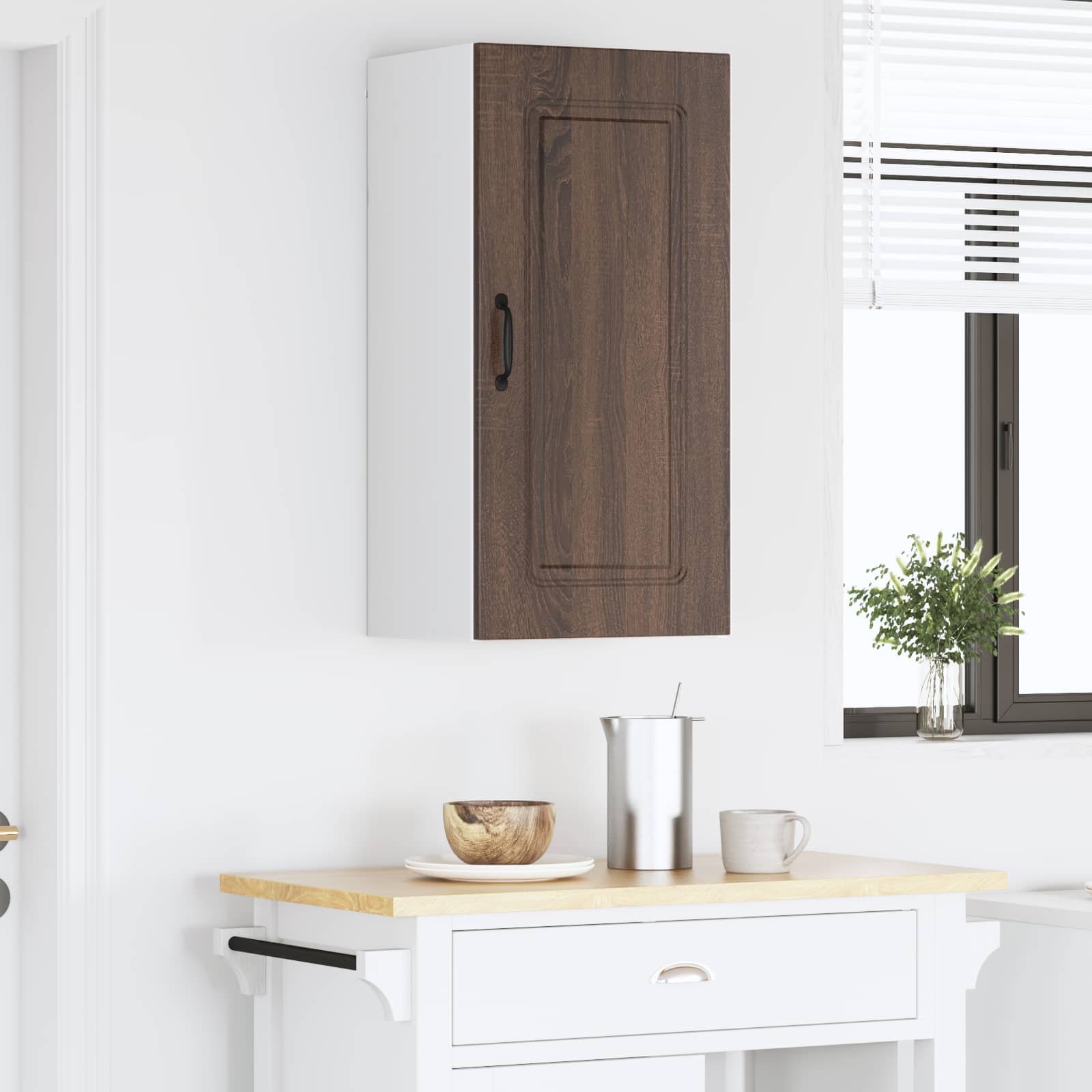 Geschirrspülerfront Kalmar Braun Eichen-Optik 40 x 31 x 80 cm