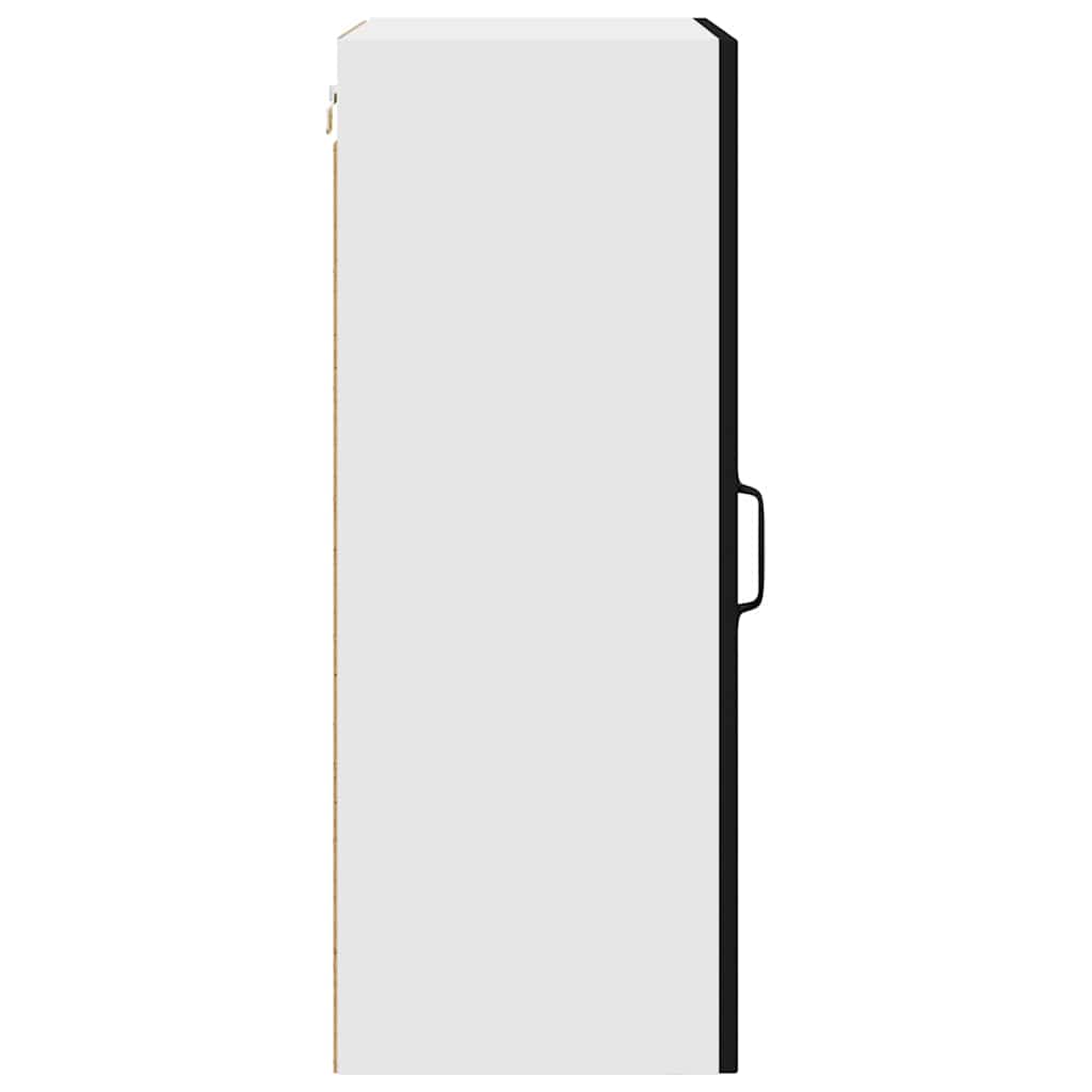 Küchenwandschrank mit Tür Schwarz 50 x 31 x 80 cm Holzwerkstoff