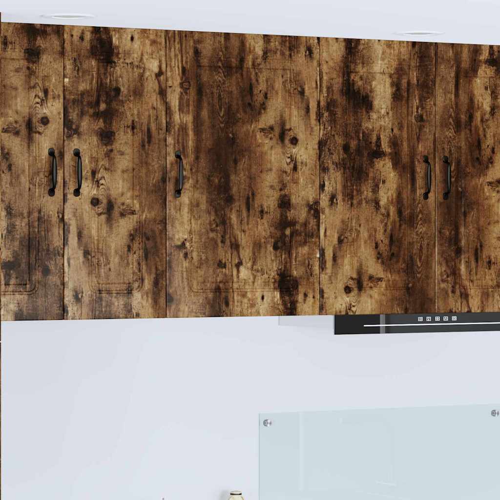 Küchenhängeschrank mit Regal Geräucherte Eiche 50 x 31 x 80 cm