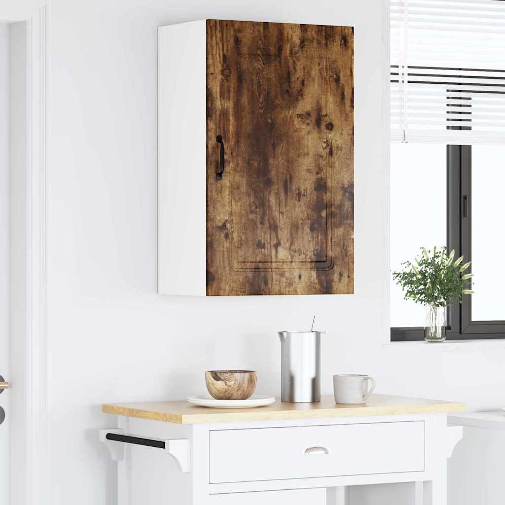 Küchenhängeschrank mit Regal Geräucherte Eiche 50 x 31 x 80 cm