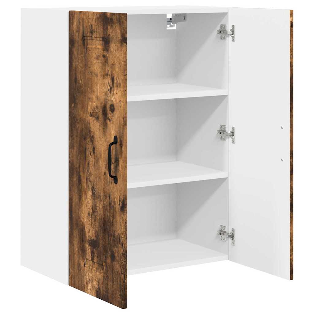 Küchenhängeschrank mit Regal Geräucherte Eiche 60 x 31 x 80 cm