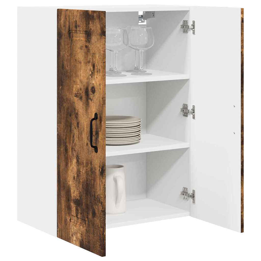 Küchenhängeschrank mit Regal Geräucherte Eiche 60 x 31 x 80 cm