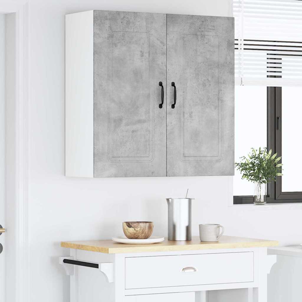 Küchenwandschrank Beton Grau 80 x 31 x 80 cm Holzwerkstoff