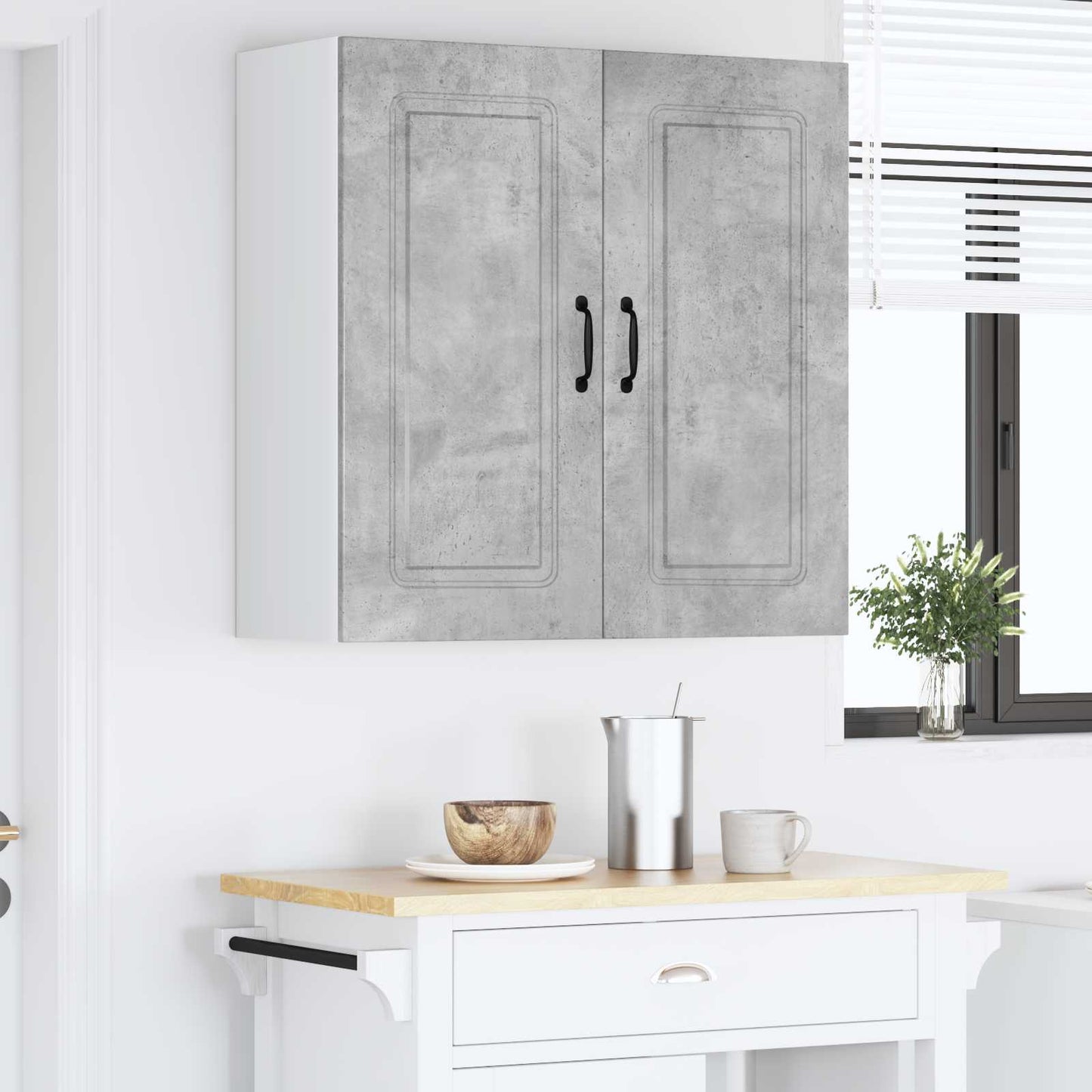 Geschirrspülerfront Kalmar Betongrau 80 x 31 x 80 cm