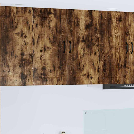 Küchenhängeschrank mit Regal Geräucherte Eiche 80 x 31 x 80 cm