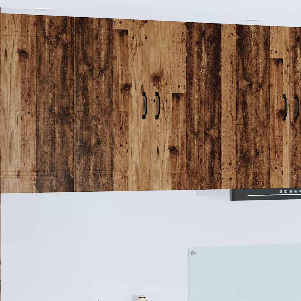Küchenwandschrank mit Tür Altholz 80 x 31 x 80 cm Holzwerkstoff