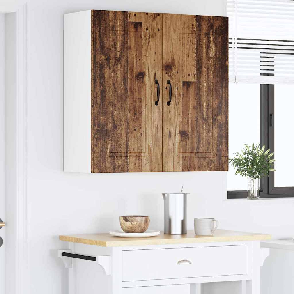 Küchenwandschrank mit Tür Altholz 80 x 31 x 80 cm Holzwerkstoff