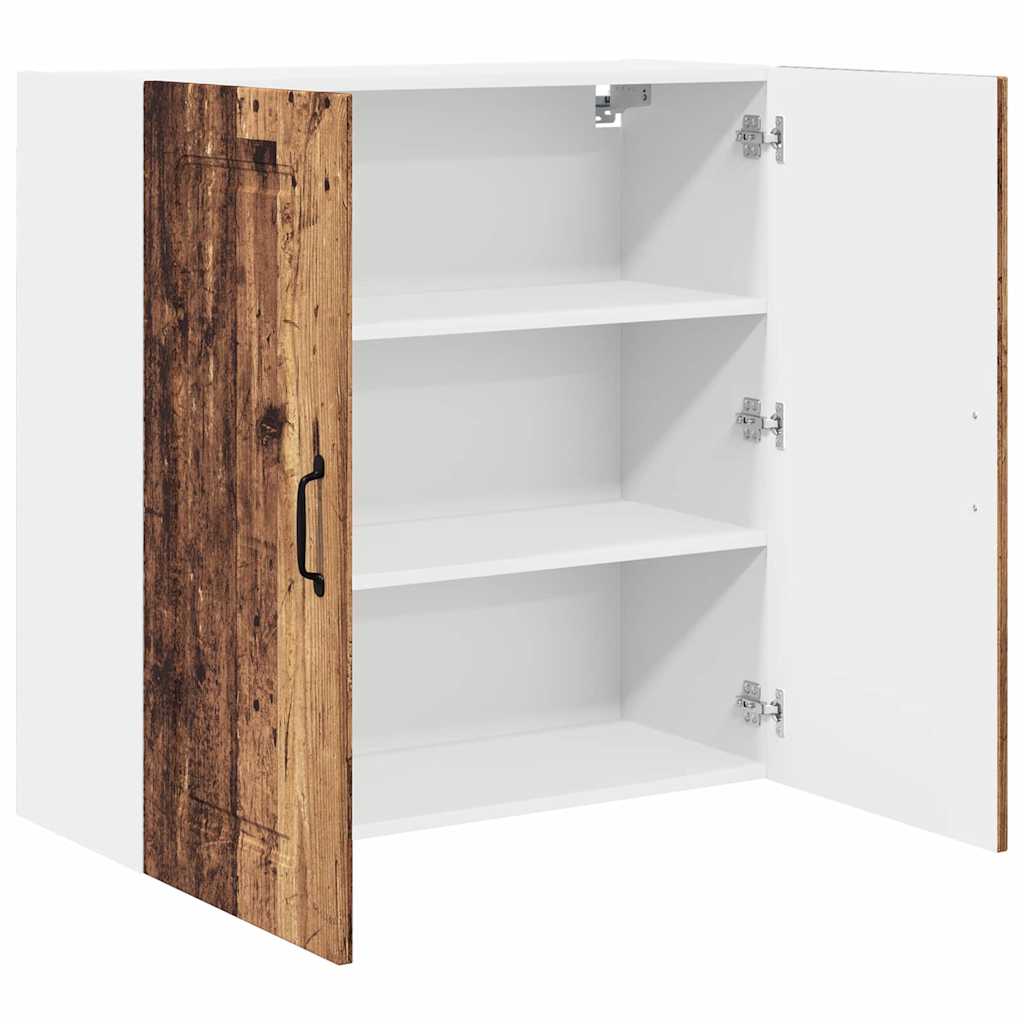 Küchenwandschrank mit Tür Altholz 80 x 31 x 80 cm Holzwerkstoff