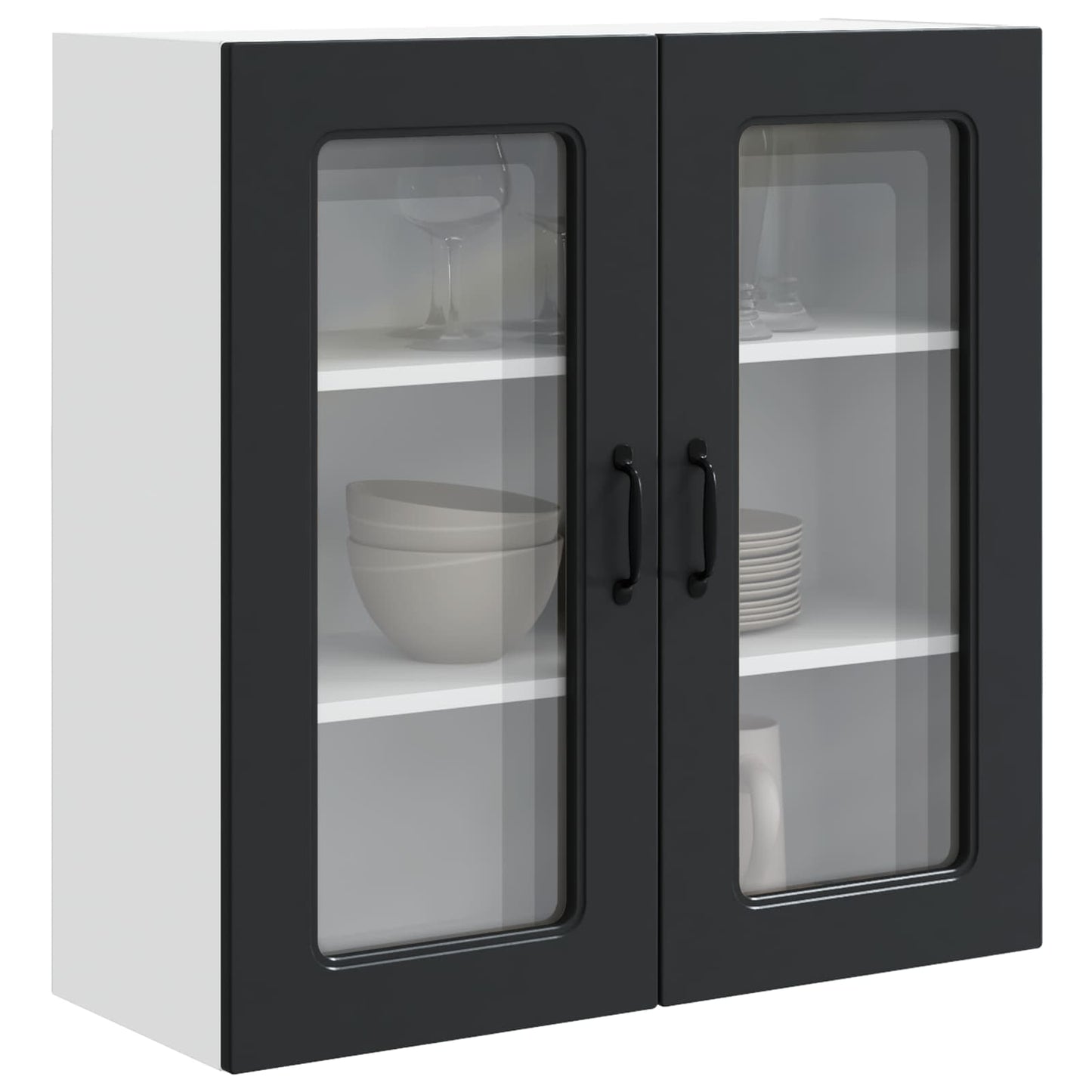 Geschirrspülerfront Kalmar Schwarz 80 x 31 x 80 cm