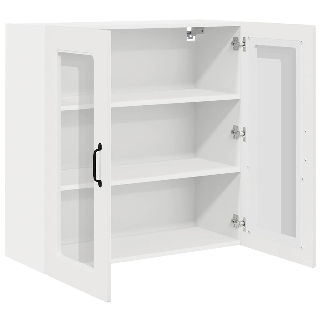 Küchenwandschrank Hochglanz Weiß 80 x 31 x 80 cm Holzwerkstoff