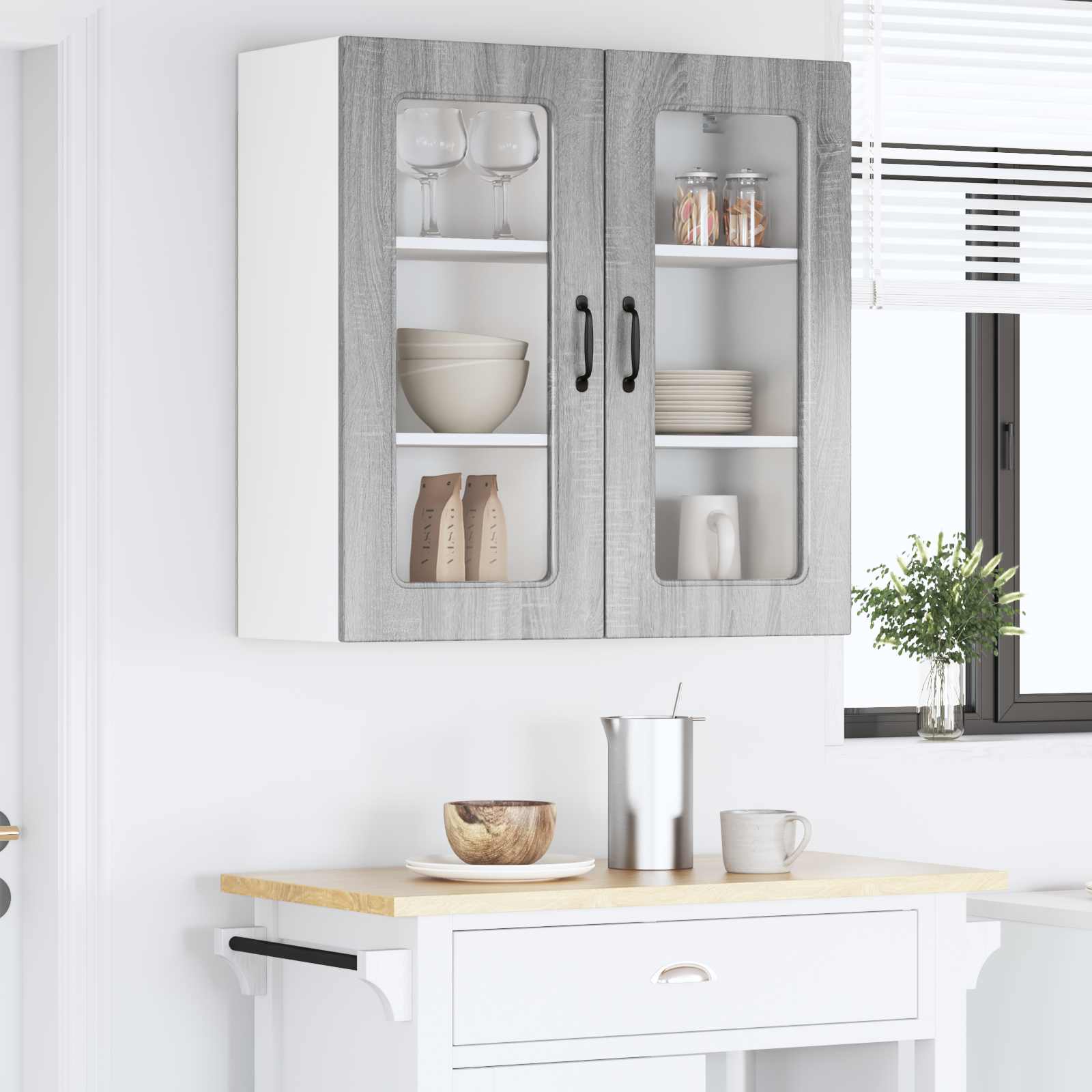 Geschirrspülerfront Kalmar Sonoma-Grau 80 x 31 x 80 cm