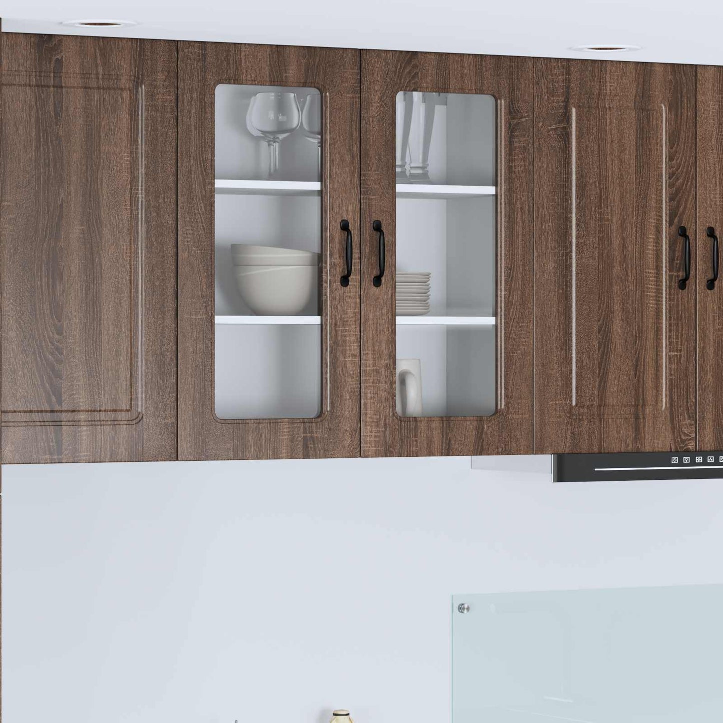 Geschirrspülerfront Kalmar Braun Eichen-Optik 80 x 31 x 80 cm