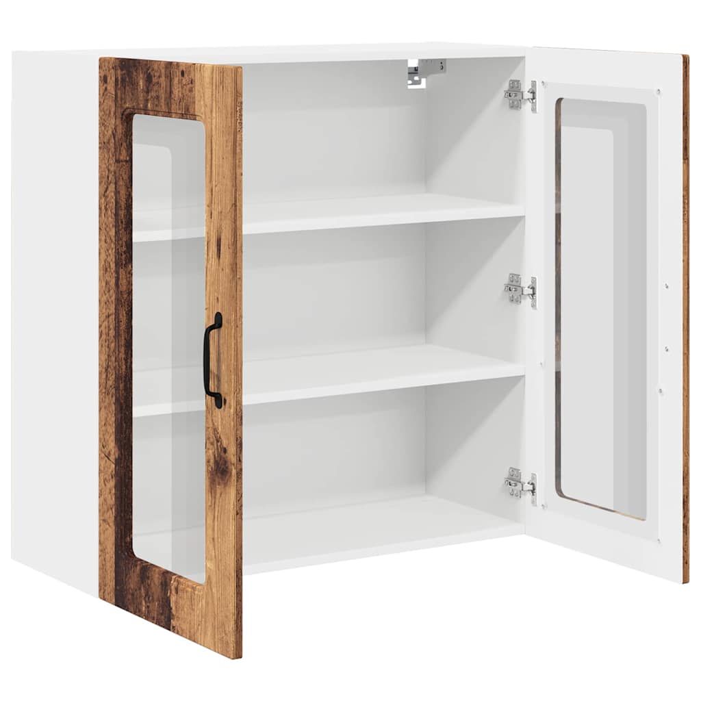Küchenwandschrank mit Tür Altholz 80 x 31 x 80 cm Holzwerkstoff