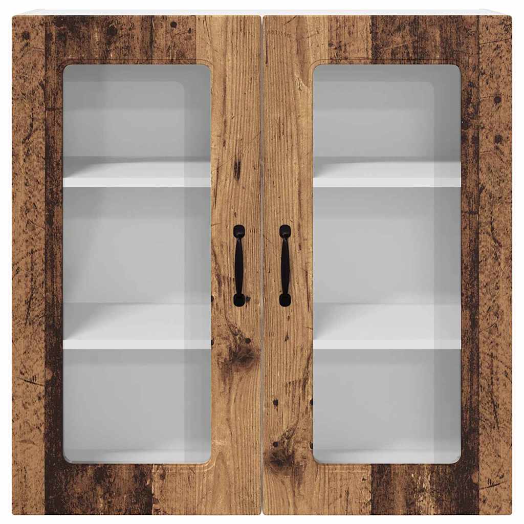 Küchenwandschrank mit Tür Altholz 80 x 31 x 80 cm Holzwerkstoff