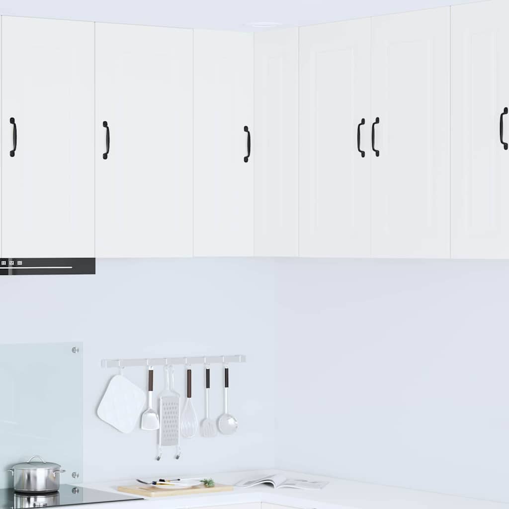 Küchenhängeschrank mit Regal Weiß 57 x 57 x 80 cm Holzwerkstoff