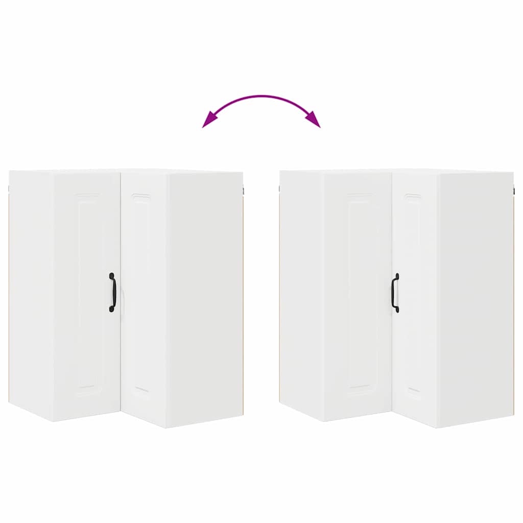 Küchenhängeschrank mit Regal Weiß 57 x 57 x 80 cm Holzwerkstoff