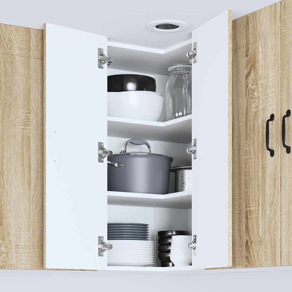 Küchenwandschrank Sonoma-Eiche 57 x 57 x 80 cm Holzwerkstoff