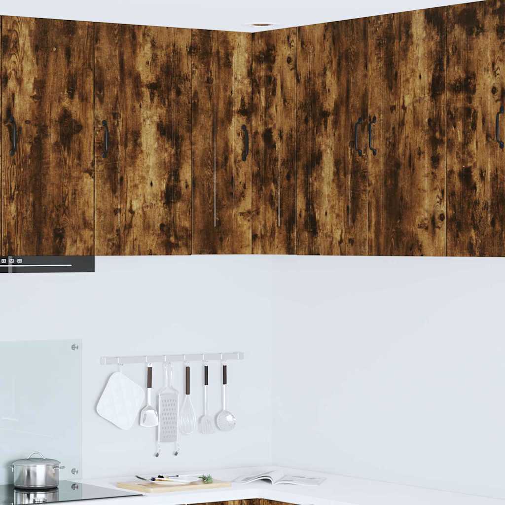 Küchenhängeschrank mit Regal Geräucherte Eiche 57 x 57 x 80 cm