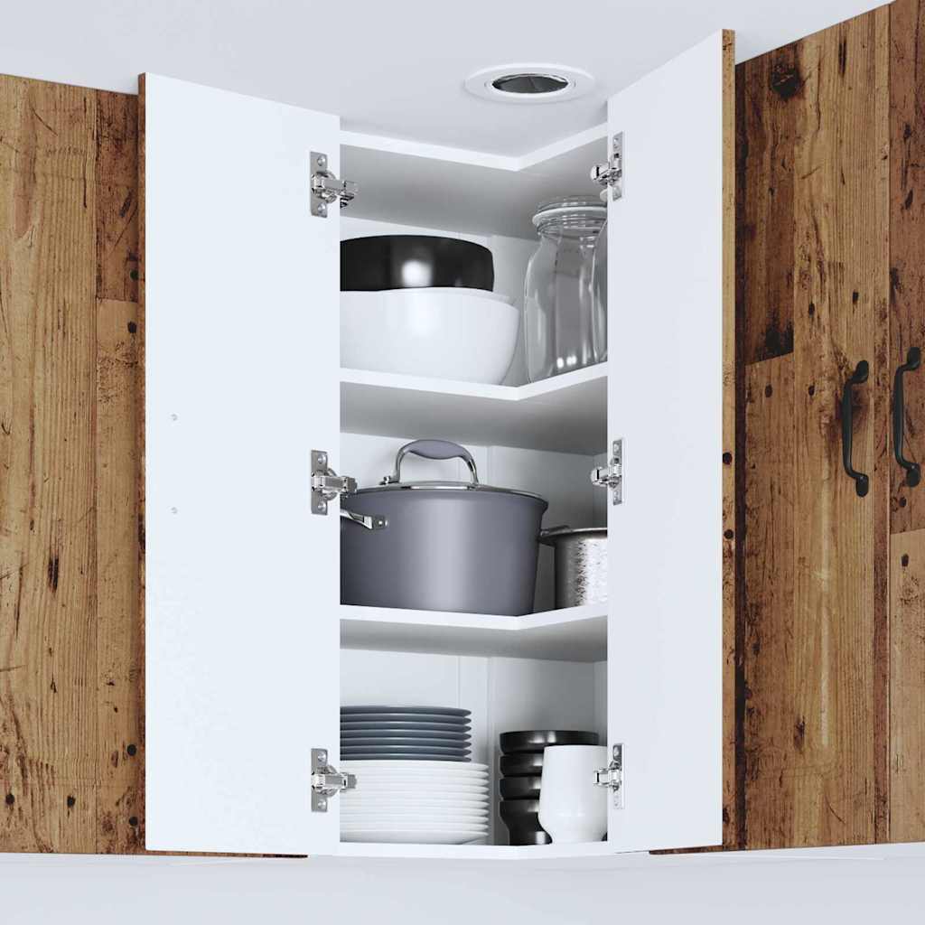 Küchenwandschrank mit Tür Altholz 57 x 57 x 80 cm Holzwerkstoff
