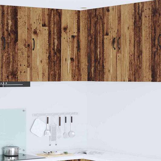 Küchenwandschrank mit Tür Altholz 57 x 57 x 80 cm Holzwerkstoff