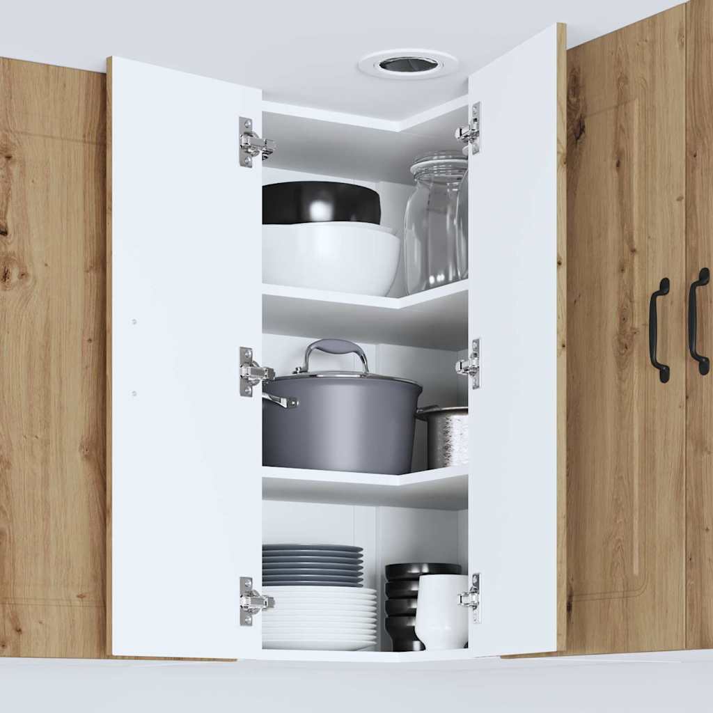 Küchenwandschrank Artisan-Eiche 57 x 57 x 80 cm Holzwerkstoff