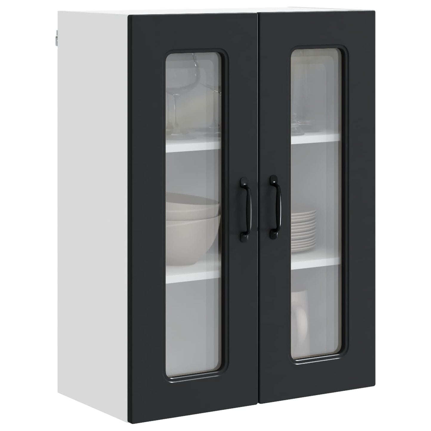 Geschirrspülerfront Kalmar Schwarz 60 x 31 x 80 cm