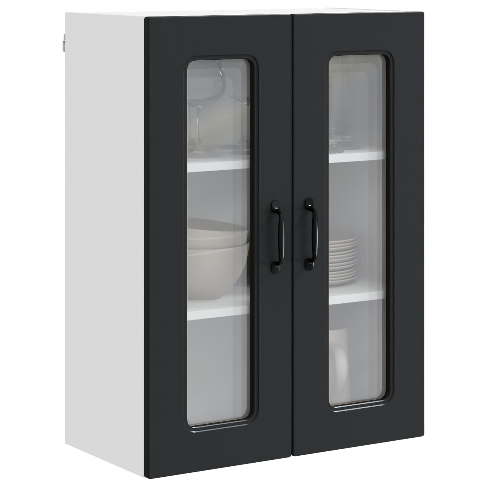 Geschirrspülerfront Kalmar Schwarz 60 x 31 x 80 cm