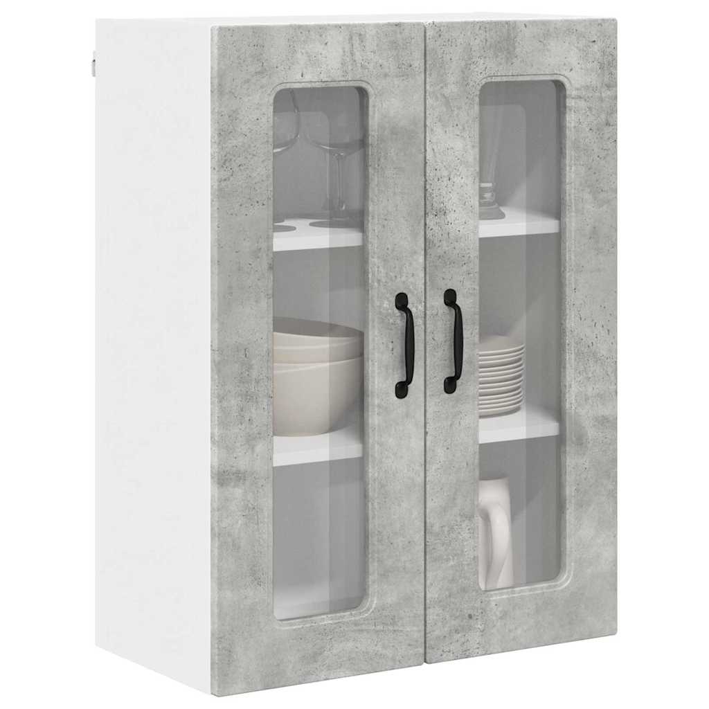 Küchenwandschrank Beton Grau 60 x 31 x 80 cm Holzwerkstoff