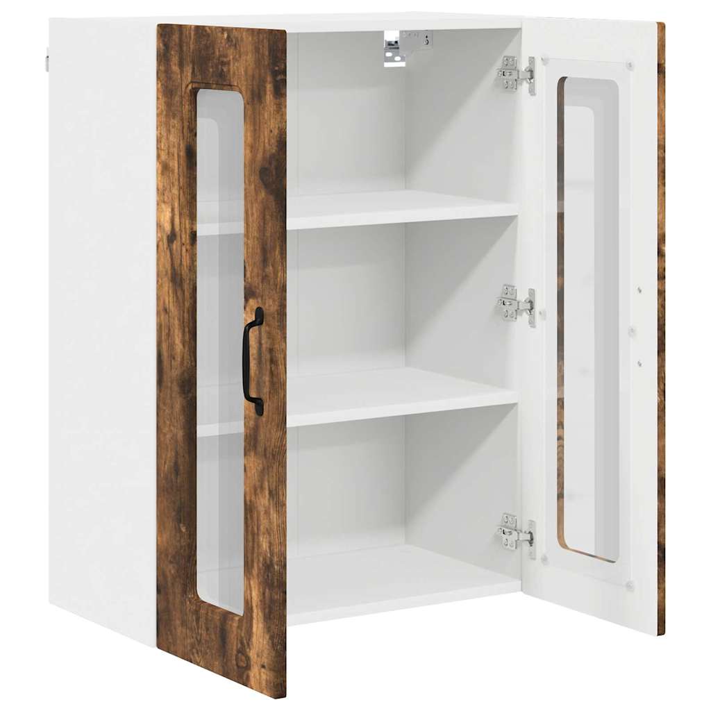 Küchenhängeschrank mit Regal Geräucherte Eiche 60 x 31 x 80 cm