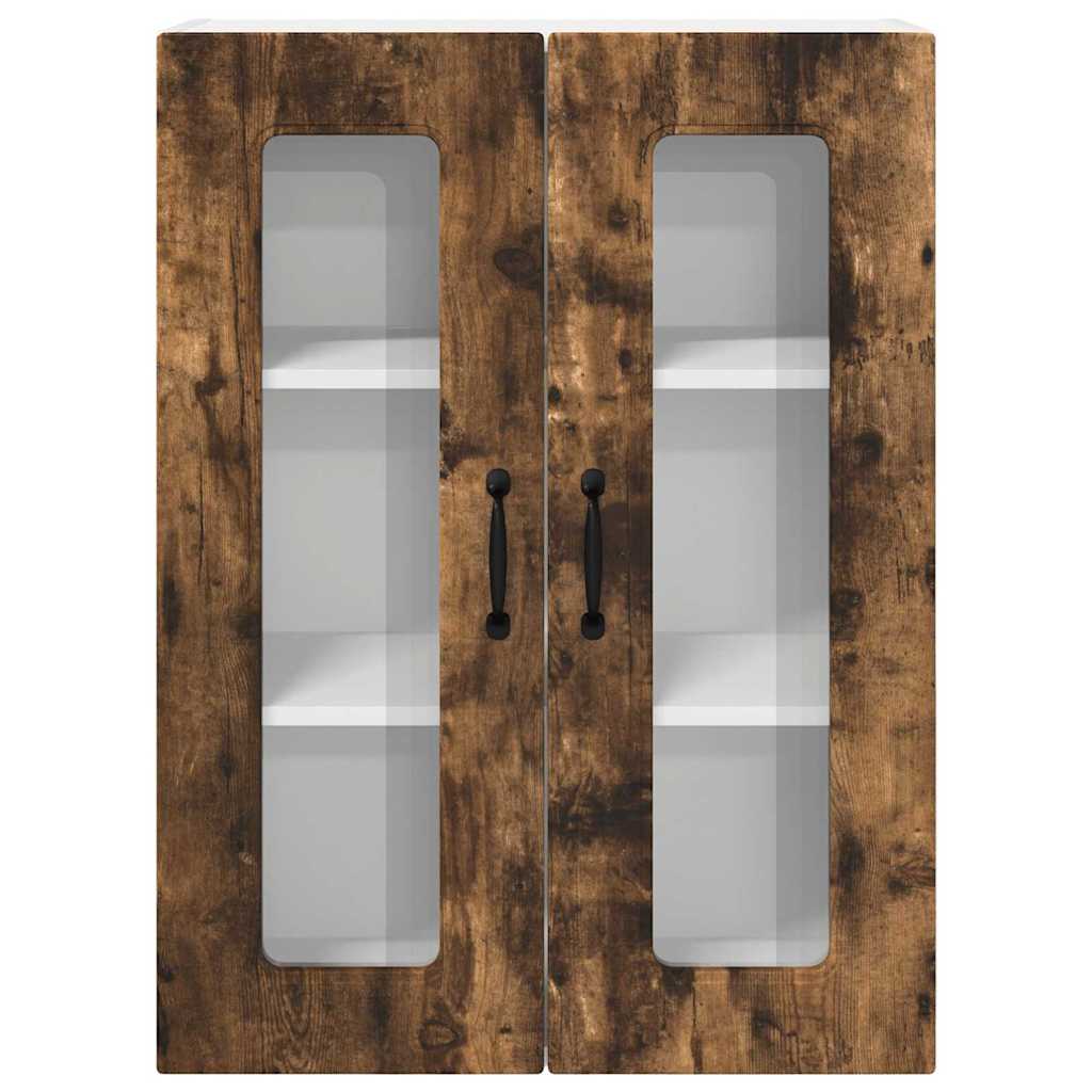 Küchenhängeschrank mit Regal Geräucherte Eiche 60 x 31 x 80 cm