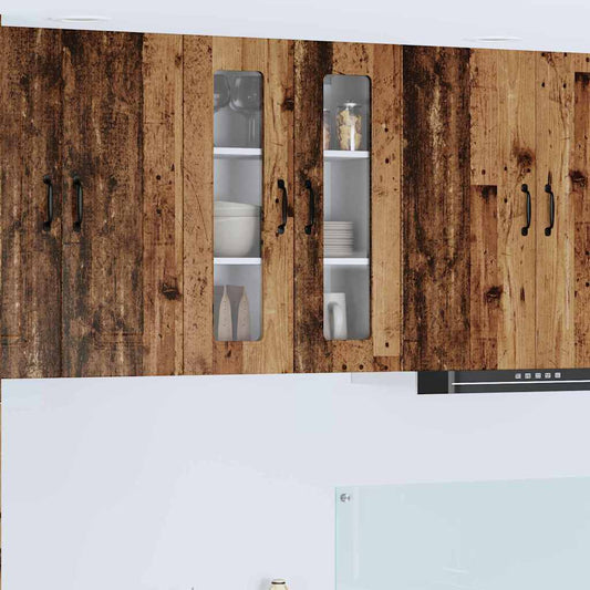 Küchenwandschrank mit Tür Altholz 60 x 31 x 80 cm Holzwerkstoff