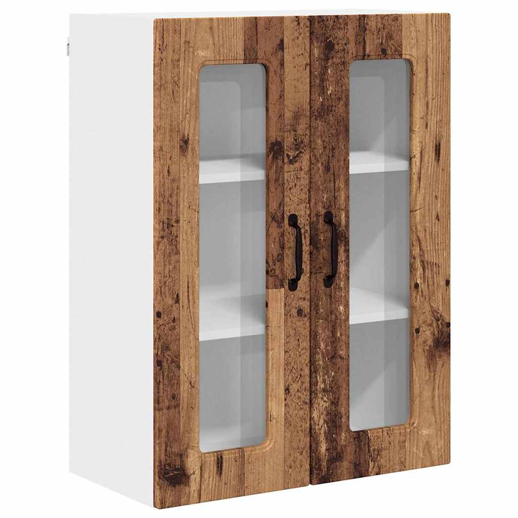Küchenwandschrank mit Tür Altholz 60 x 31 x 80 cm Holzwerkstoff