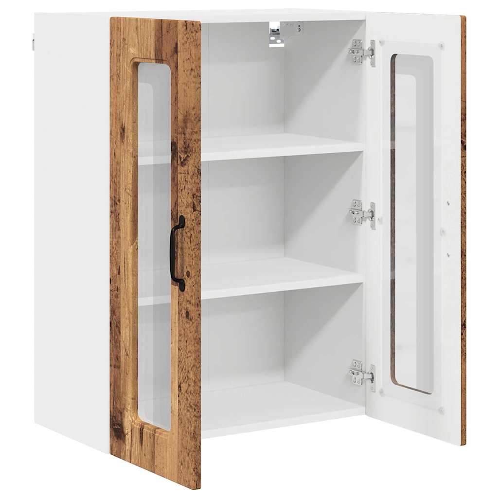 Küchenwandschrank mit Tür Altholz 60 x 31 x 80 cm Holzwerkstoff
