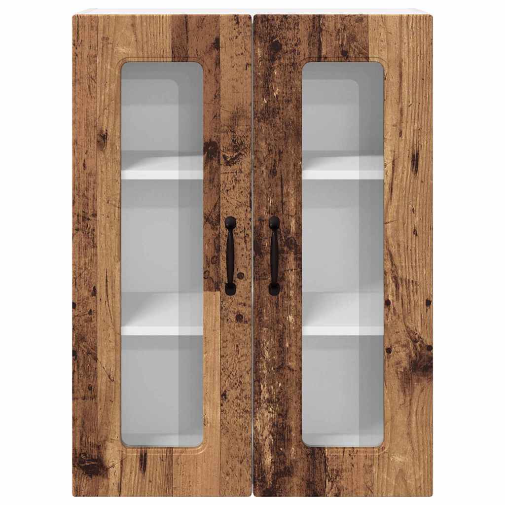 Küchenwandschrank mit Tür Altholz 60 x 31 x 80 cm Holzwerkstoff