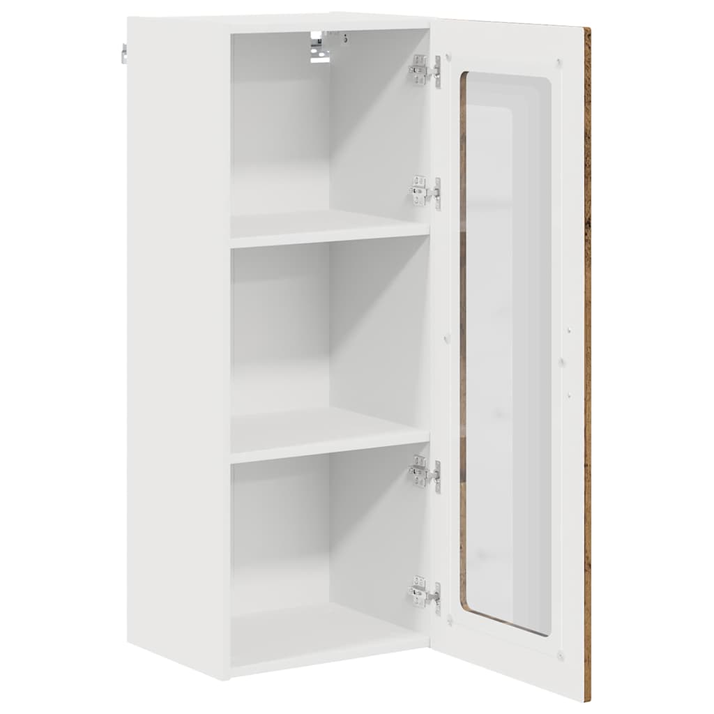 Küchenhängeschrank mit Regal Geräucherte Eiche 40 x 31 x 100 cm